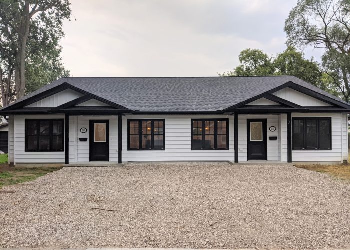 A custom two-unit ranch home.